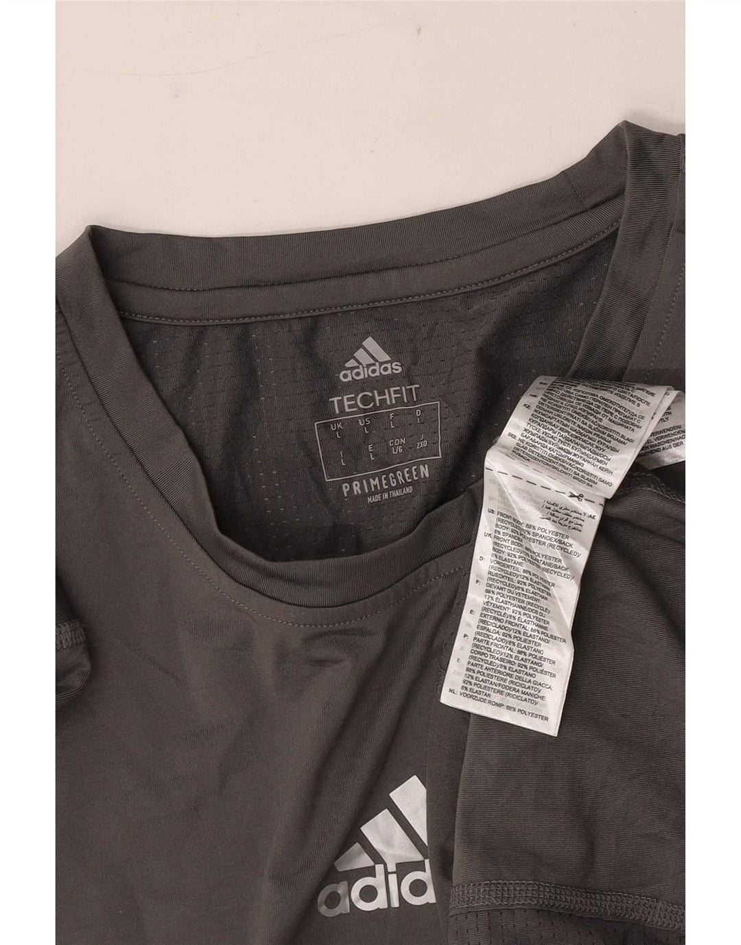 Adidas muška majica kratkih rukava veliki sivi poliester