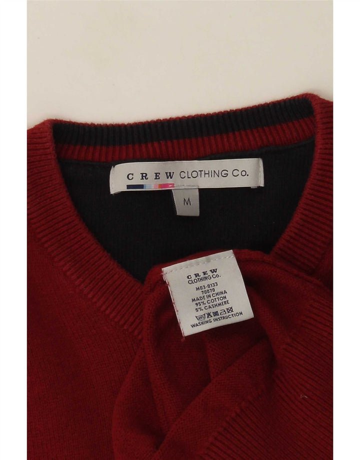 J. Crew muški džemper s V-izrezom Srednje crveni pamuk