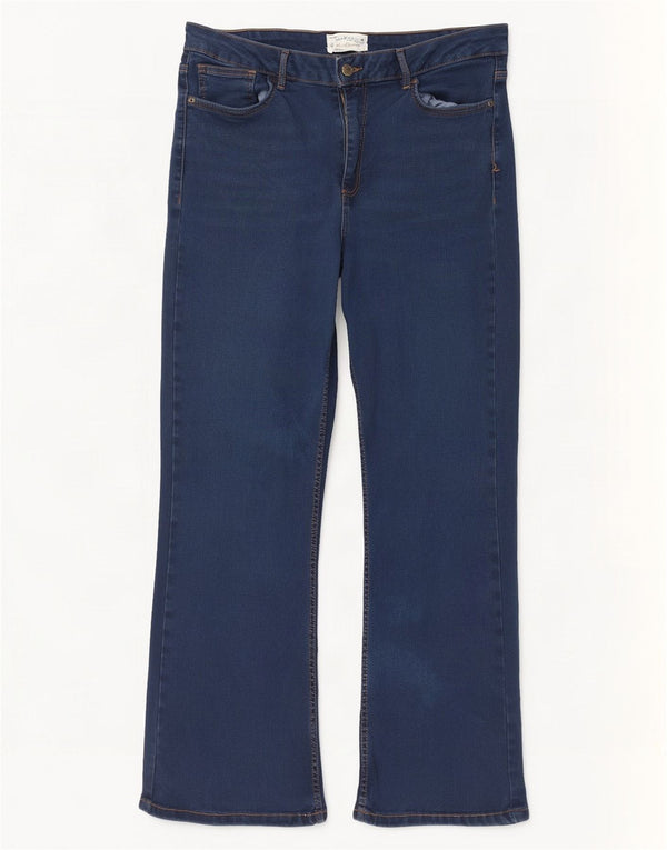 Fat Face ženske Brooke Bootcut traperice UK 18 XL W36 L28 plavi pamuk