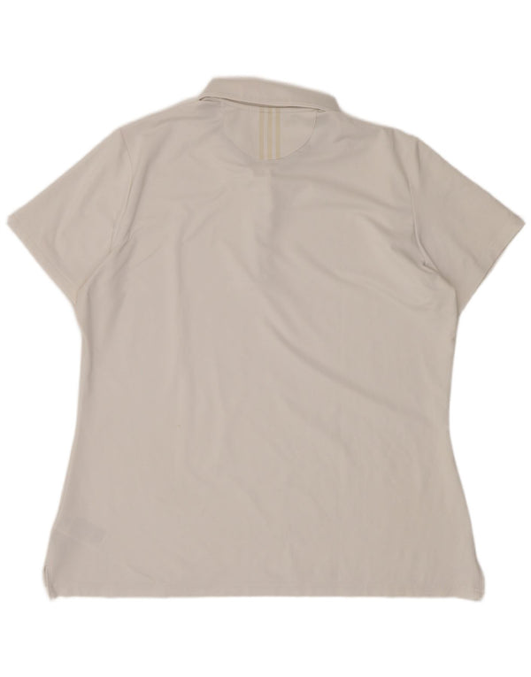 Adidas ženska polo majica UK 18 XL bijeli poliester