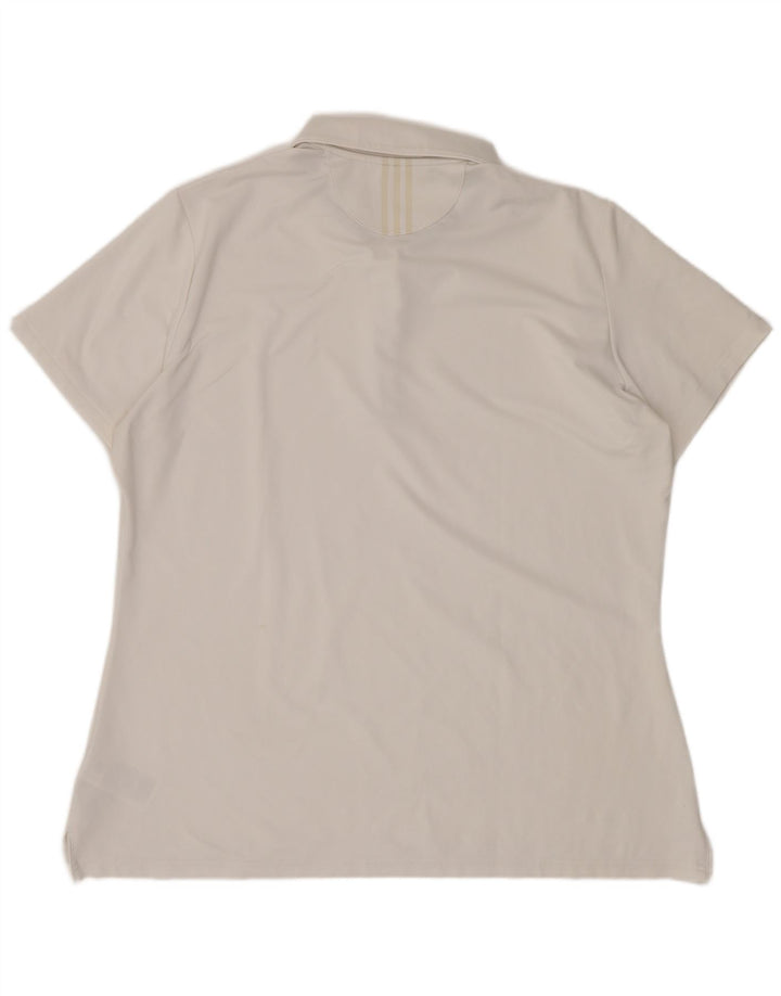 Adidas ženska polo majica UK 18 XL bijeli poliester