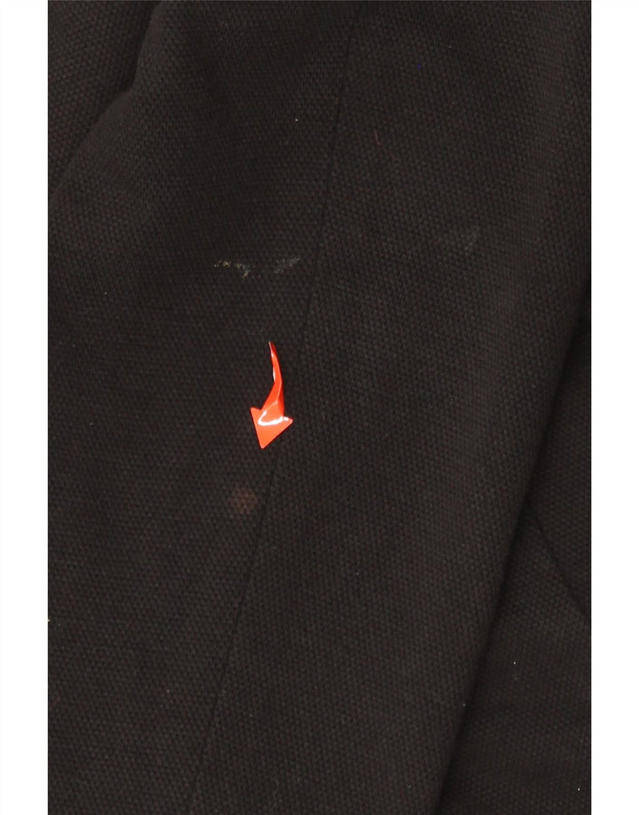 MARKS & SPENCER Ženska jakna sako s jednim gumbom UK 16 Veliki crni pamuk