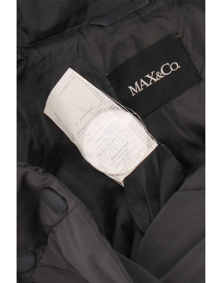 Max & Co. Muška podstavljena jakna UK 14 veliki tamnoplavi poliester