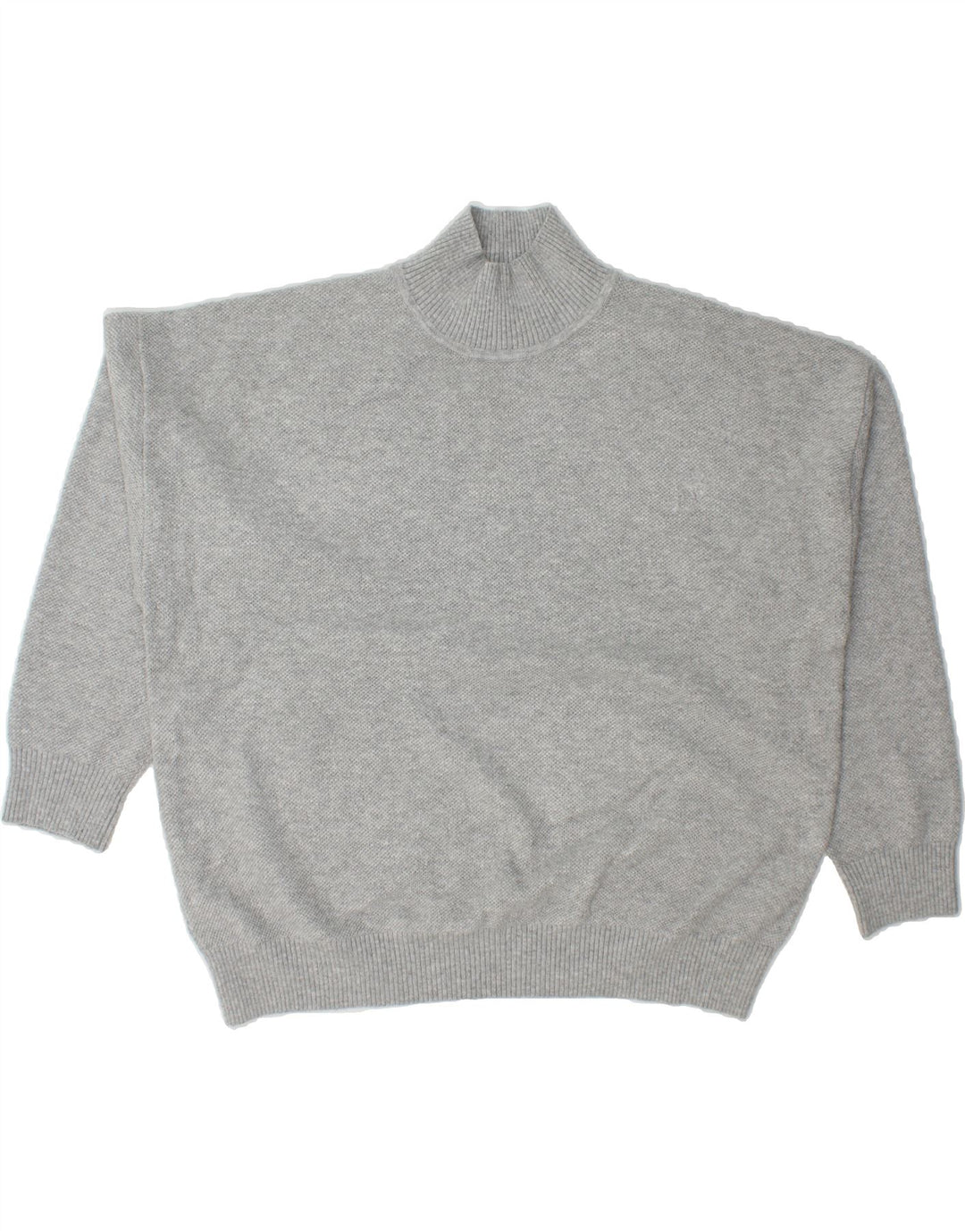 MARKS & SPENCER Mens Loose Fit Turtle Neck Jumper Sweater Large Grey Vintage Marks & Spencer and Second-Hand Marks & Spencer from Messina Hembry 