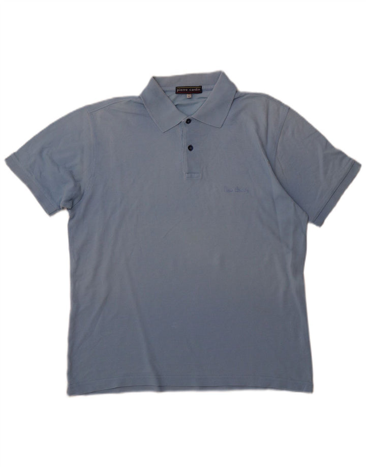 PIERRE CARDIN Muška polo majica Srednje plavi pamuk