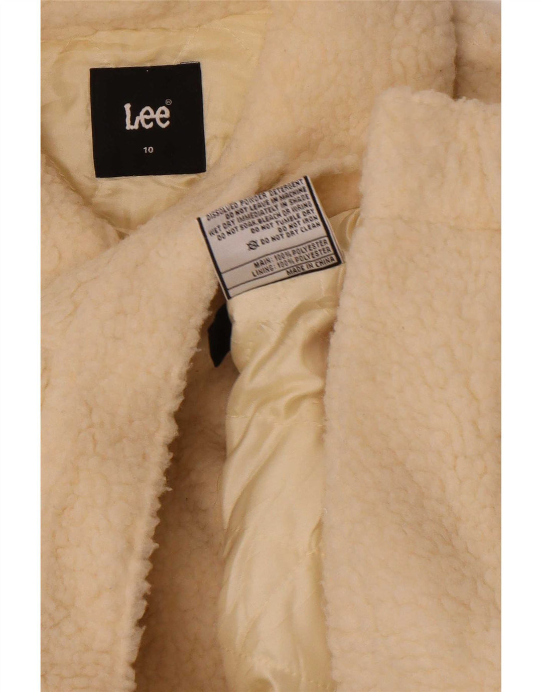 Lee ženska jakna Teddy Crop Bomber US 10 veliki bijeli poliester