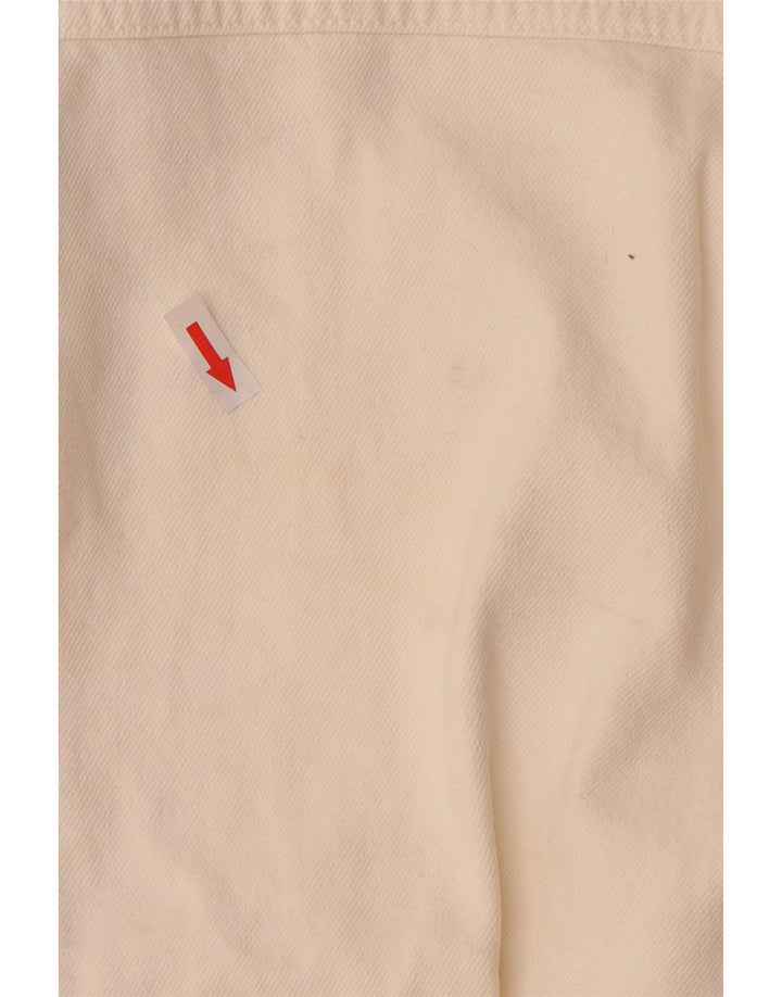 ZARA ženska prevelika traper jakna UK 10 Mali bijeli pamuk