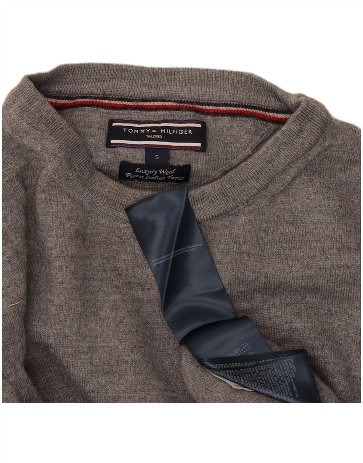 TOMMY HILFIGER Ženski pulover s okruglim izrezom UK 10 Mali sivi