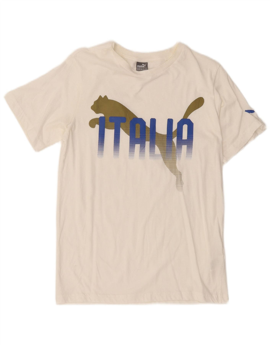 PUMA majica kratkih rukava s grafičkim motivima 13-14 godina, bijeli pamuk