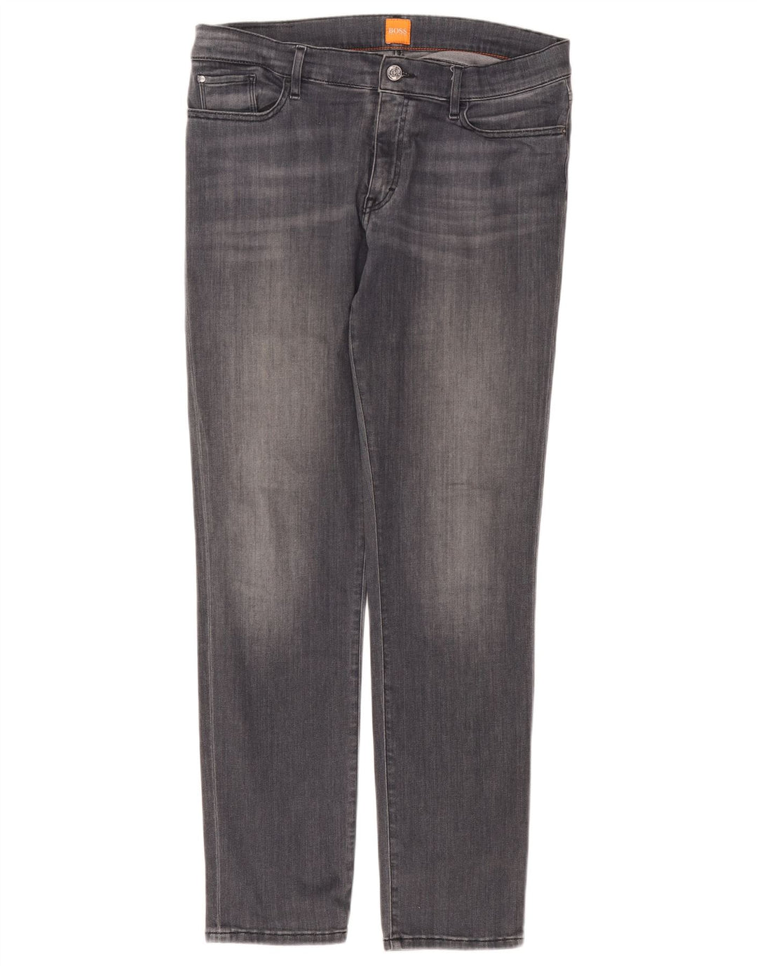 Hugo Boss muške ravne traperice W32 L34 sivi pamuk