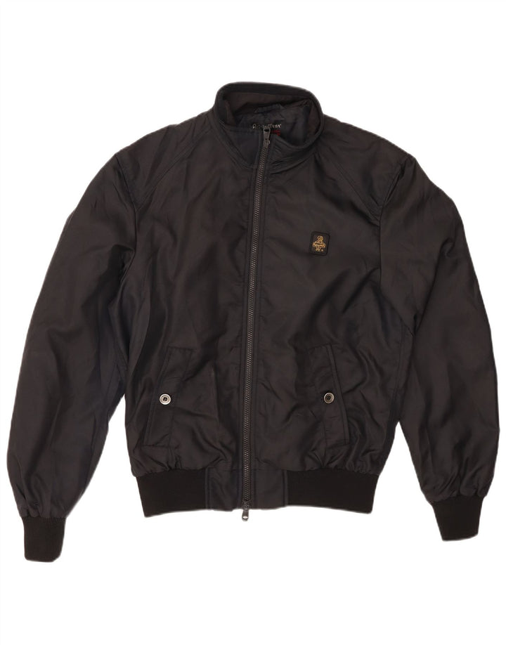 REFRIGIWEAR Mens Bomber Jacket UK 38 Medium Black Polyester
