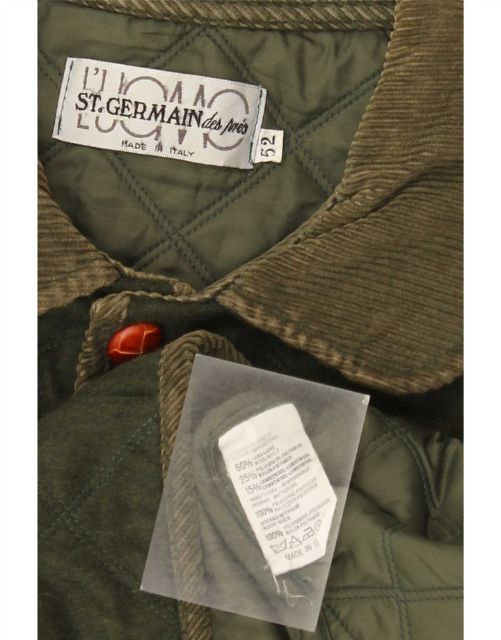 St. Germain muška prošivena jakna IT 52 XL kaki vuna