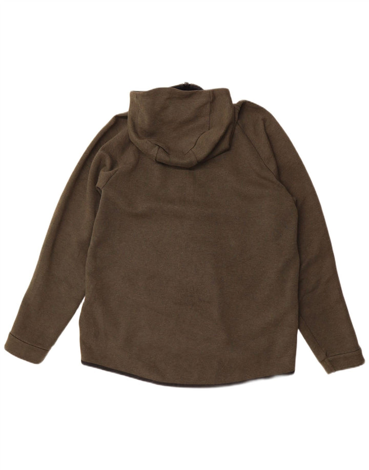 Nike muški pulover s kapuljačom s patentnim zatvaračem XL kaki pamuk