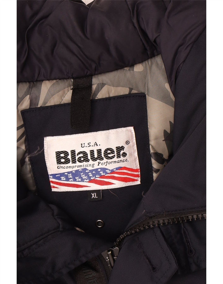 BLAUER muška parka jakna s kapuljačom UK 42 XL tamnoplava
