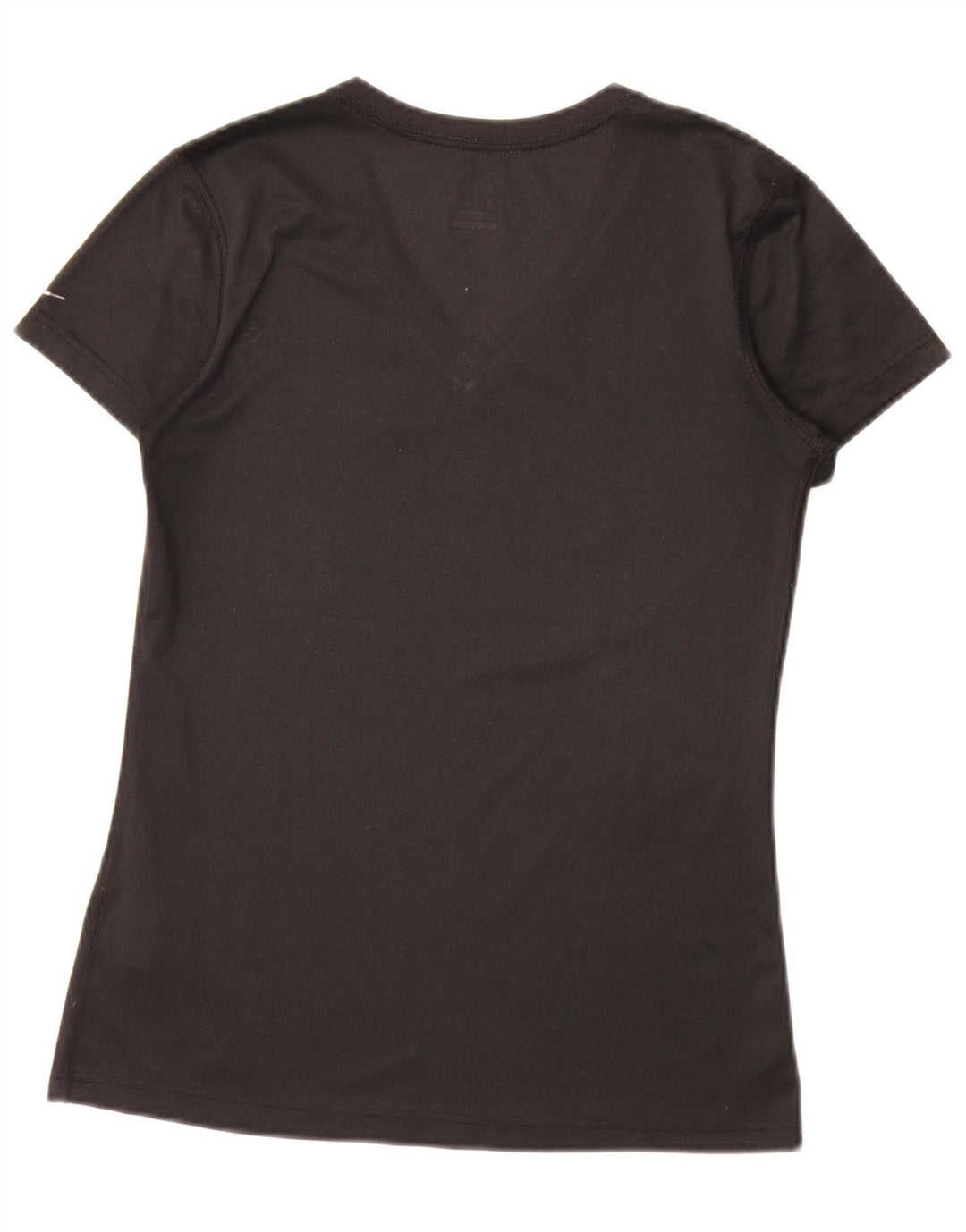 Nike Ženska majica kratkih rukava Dri Fit Graphic Top UK 10 Mala crna poliester