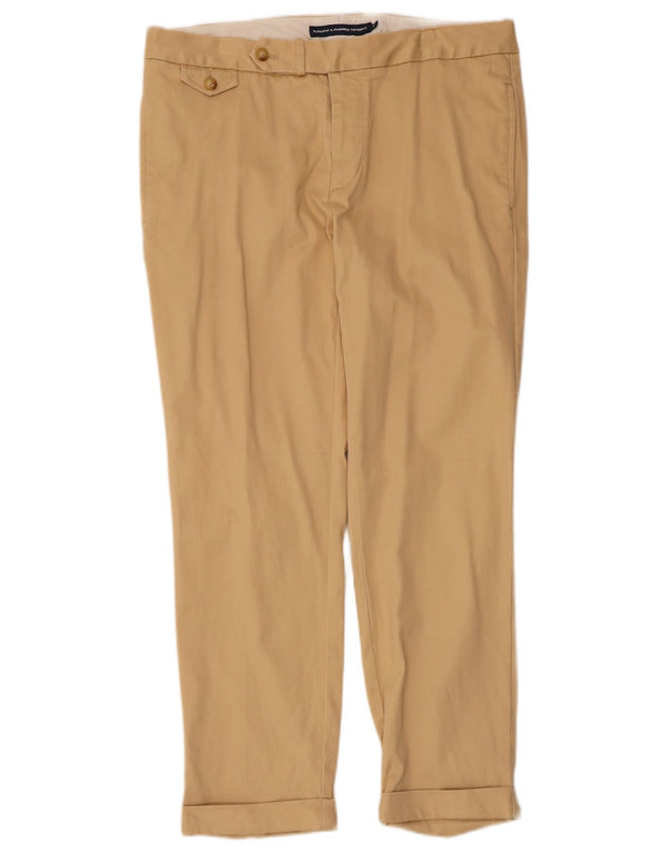 Ralph Lauren Ženske uske hlače US 10 Large W34 L27 Bež Pamuk