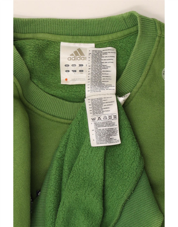 ADIDAS muška majica s grafičkim motivima, veliki zeleni pamuk