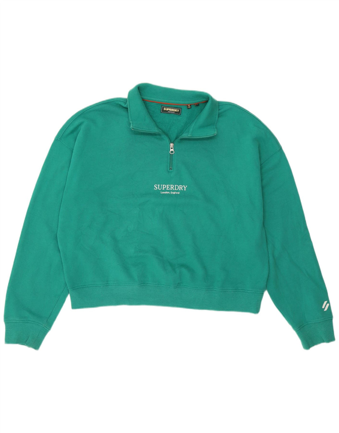 Superdry ženski prekomerni džemper s grafičkim motivima UK 10 Small Green