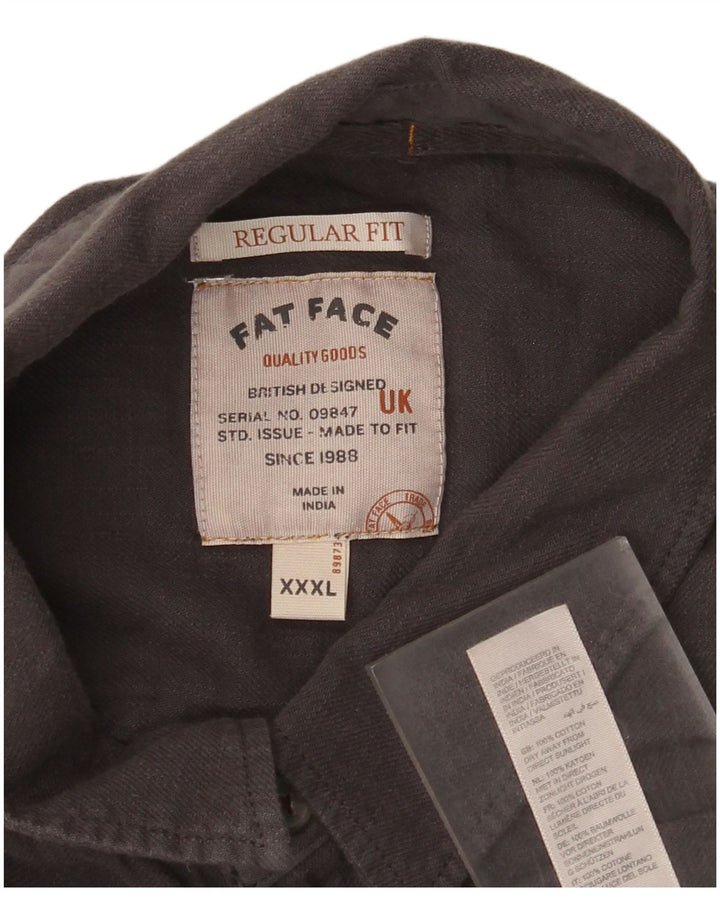 Fat Face muška majica kratkih rukava standardnog kroja 3XL sivi pamuk