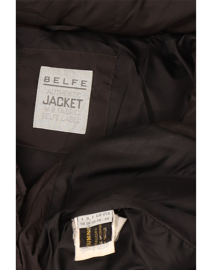 Belfe muška podstavljena jakna s kapuljačom UK 40 veliki crni poliester