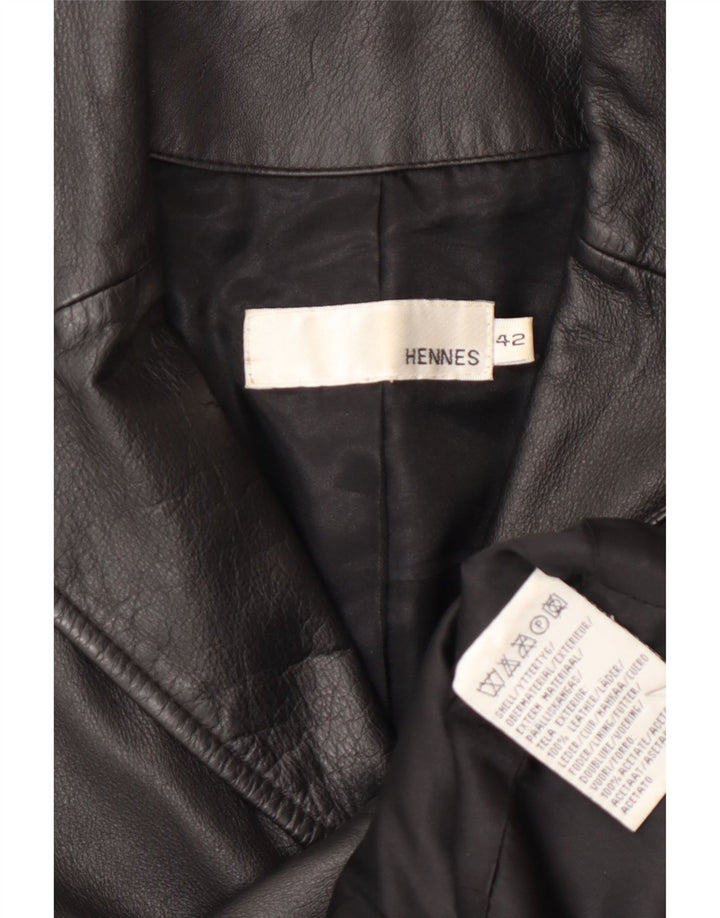 HENNES ženski kožni kaput EU 42 veliki crni kožni