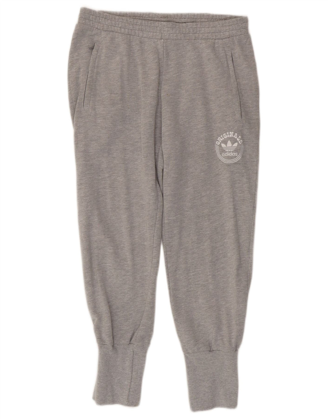 ADIDAS Ženske grafičke trenirke Joggers EU 42 Large Grey Flected