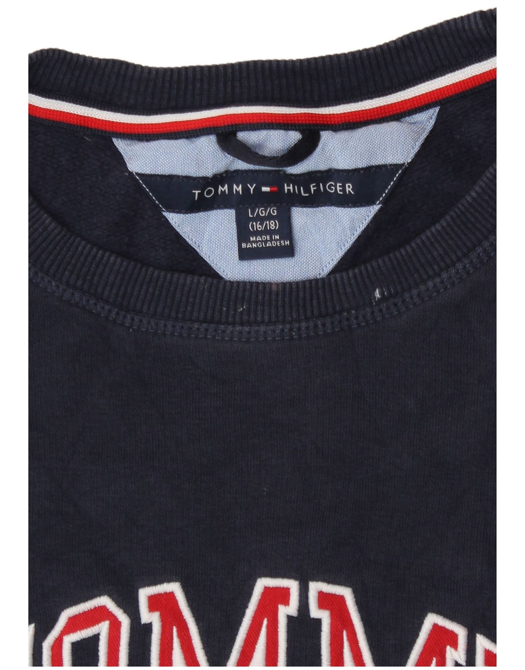 Tommy Hilfiger Boys Graphic Sweatshirt Džemper 15-16 godina Veliki tamnoplavi