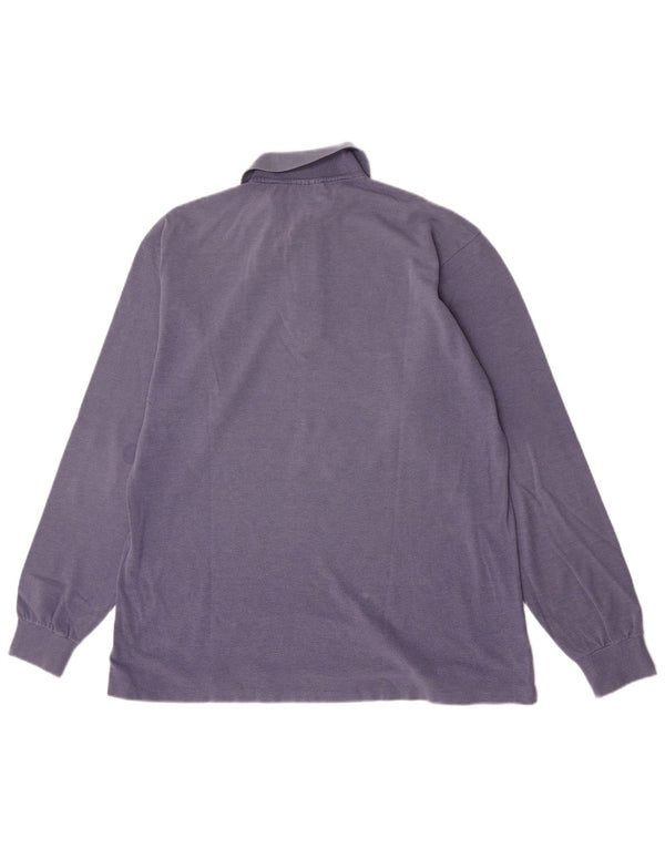Lacoste muška polo majica dugih rukava, veličina 6 XL, ljubičasti pamuk