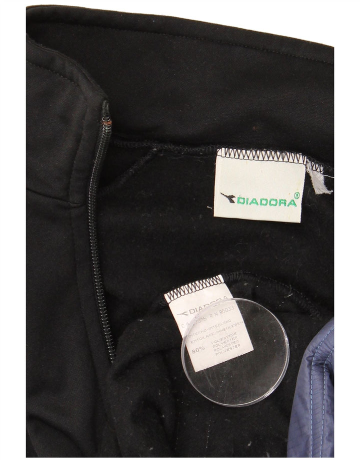 DIADORA Muška gornja jakna trenirke srednje crne boje od poliestera