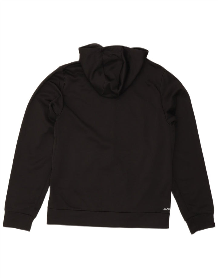 NEW BALANCE Muški pulover s kapuljačom s patentnim zatvaračem srednje crne boje od poliestera