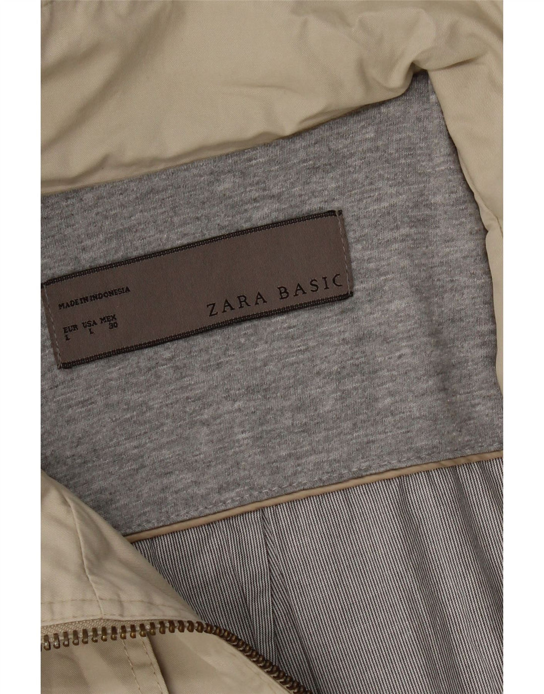 Zara ženska bomber jakna UK 14 Large Beige
