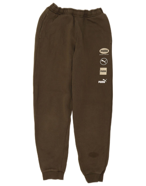 Puma Boys Graphic Trenirka Hlače Joggers 13-14 godina kaki pamuk