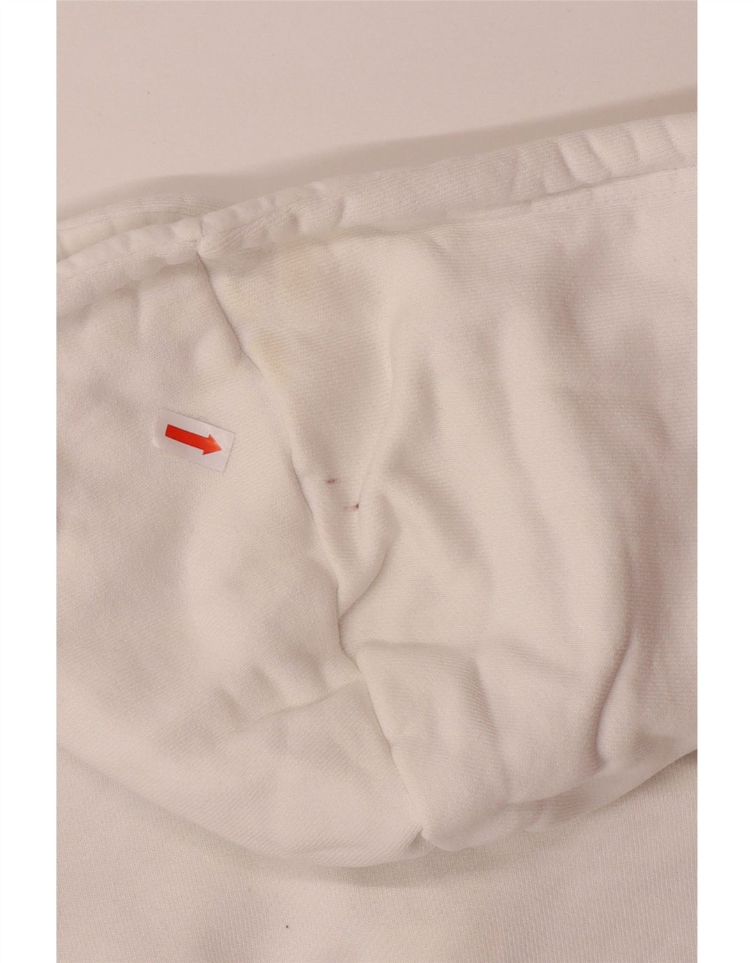 ADIDAS Ženska skraćena majica s kapuljačom UK 8 Mali bijeli pamuk