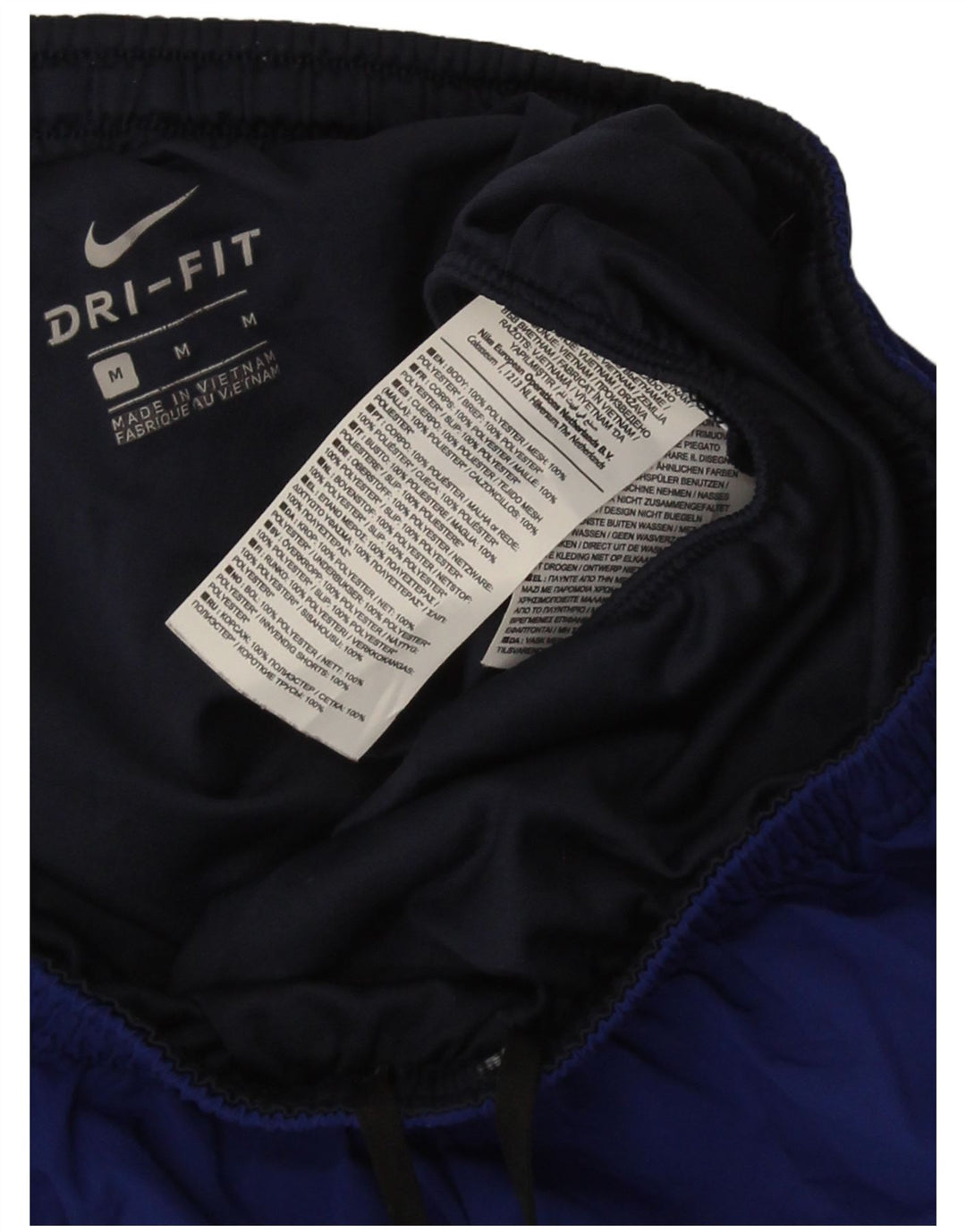 Nike Dri Fit sportske kratke hlače srednje tamnoplave poliesterske boje