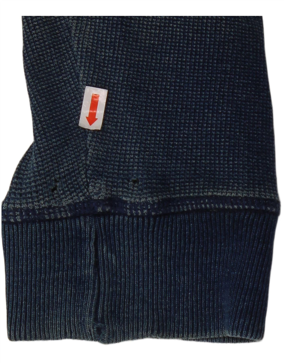 FAT FACE Muški pulover s kapuljačom na patentni zatvarač srednje tamnoplavi pamuk