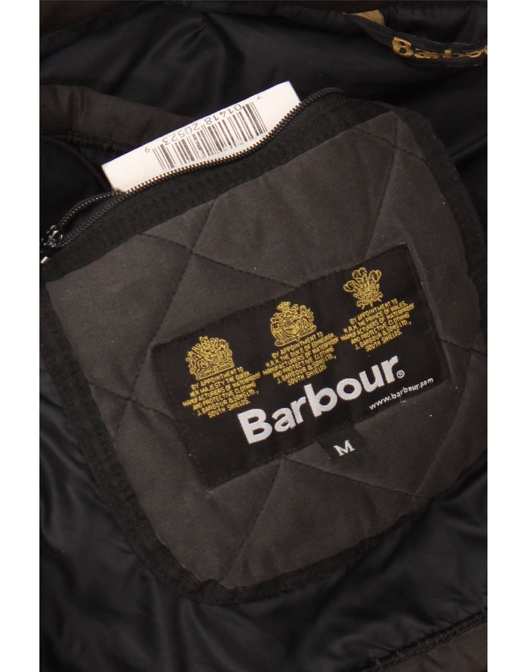 BARBOUR Muška prošivena jakna UK 38 srednje smeđi poliester