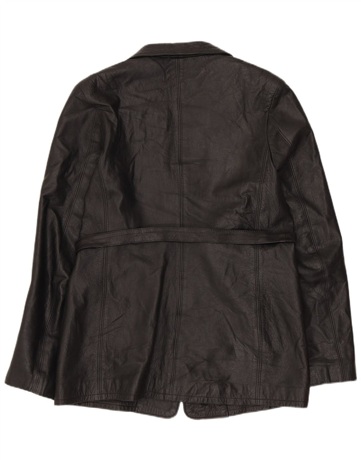 Vagabond ženska kožna jakna UK 16 velika crna koža