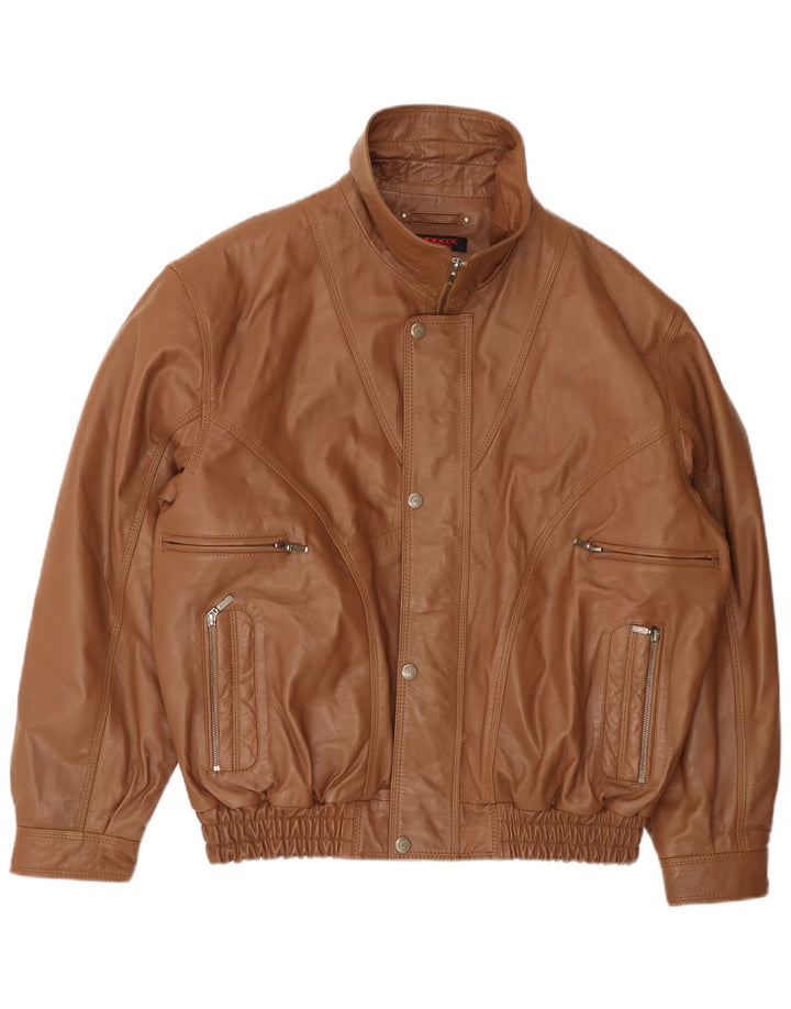 MADDOX muška kožna jakna UK 42 XL smeđa koža