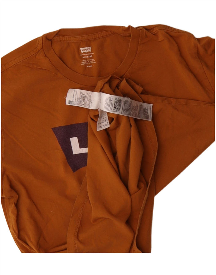 Levi's muška majica kratkih rukava standardnog kroja srednje smeđi pamuk