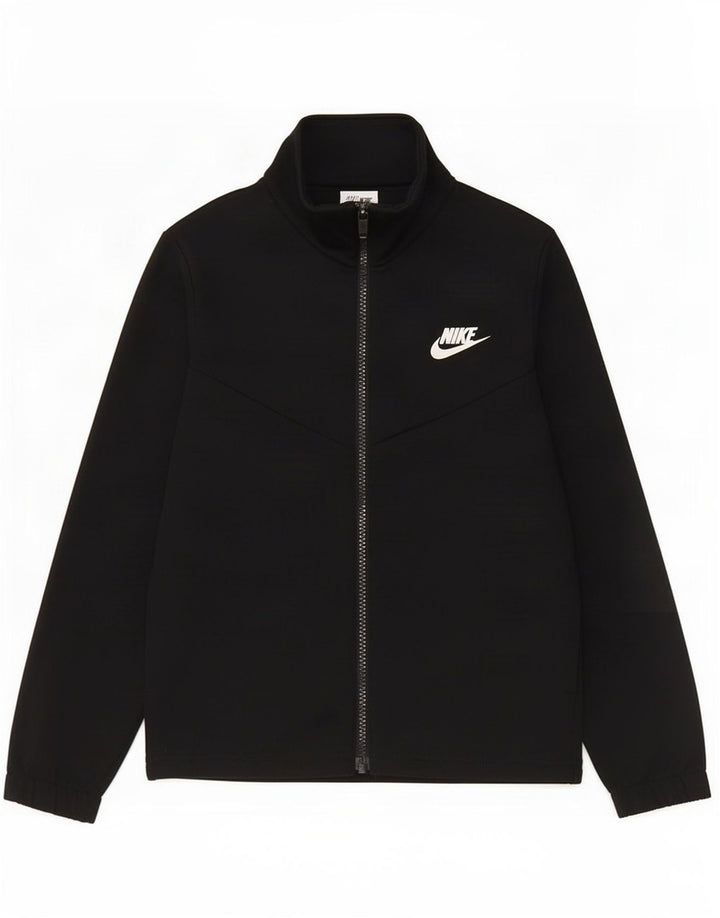 Nike Boys Graphic Trenirka Gornja jakna 8-9 godina Mala crna poliester
