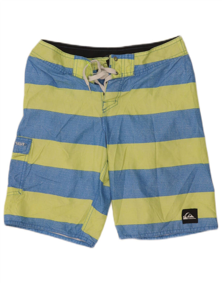 Quiksilver muške kratke hlače za kupanje XS plavi prugasti poliester