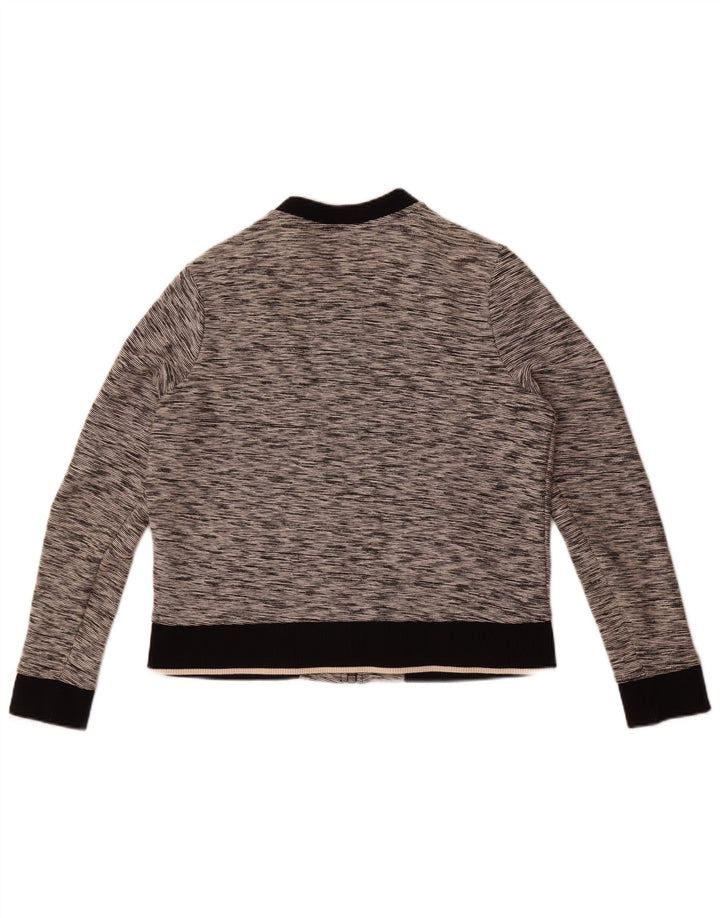 Tommy Hilfiger Ženska gornja jakna od trenirke UK 12 srednje sivi flekasti pamuk