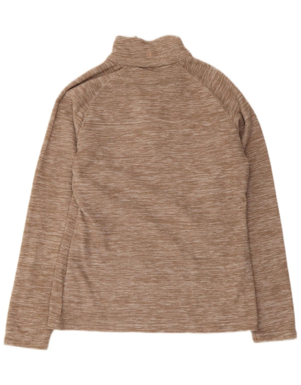 Mountain Warehouse Ženski džemper od flisa s patentnim izrezom UK 10 Small Beige Flecked