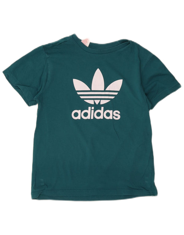 Majica kratkih rukava Adidas za dječake, 11-12 godina, zeleni pamuk