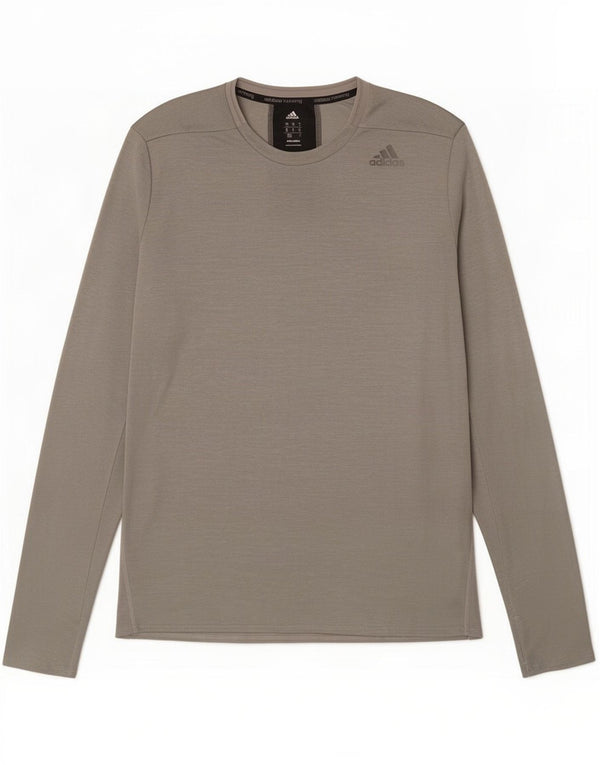 Adidas Mens Supernova Top Long Sleeve Medium Grey Flecked