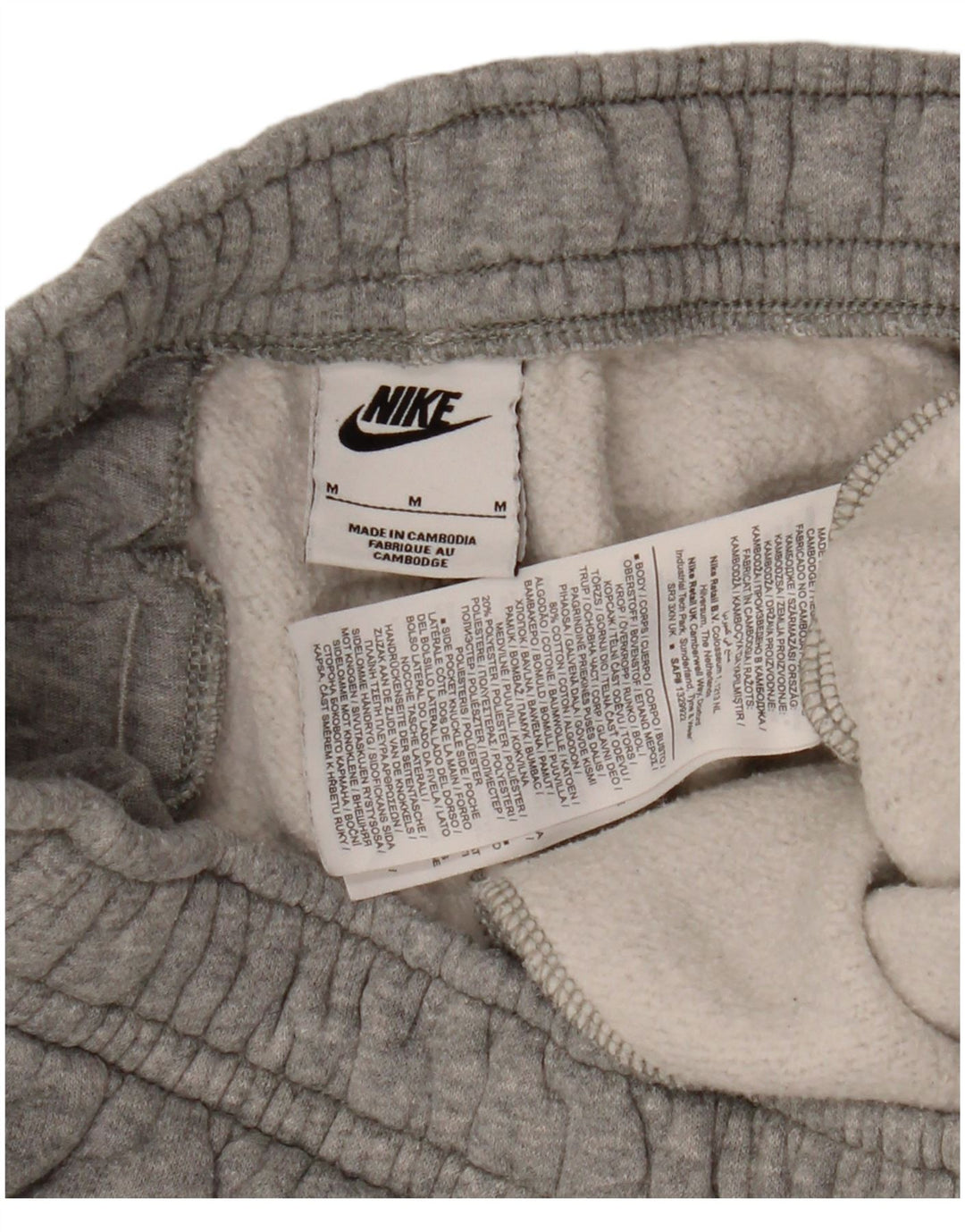 NIKE Muška trenirka Hlače Joggers srednje W30 L27 sivi pamuk