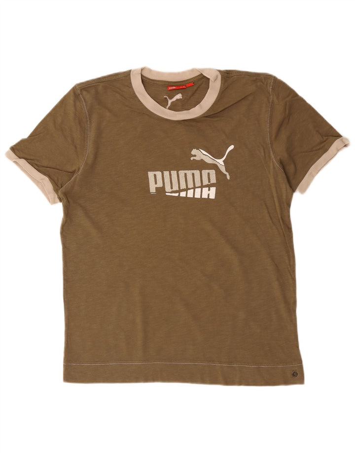 Puma muška majica s grafičkim motivima, srednje smeđa pamuk