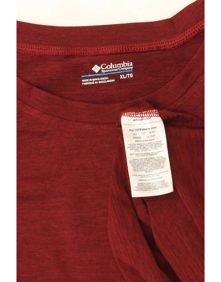 Columbia muška majica XL bordo poliester