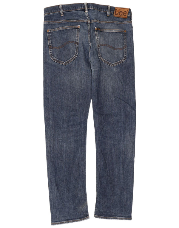 Lee Mens Daren Straight Jeans W36 L32 Plavi pamuk