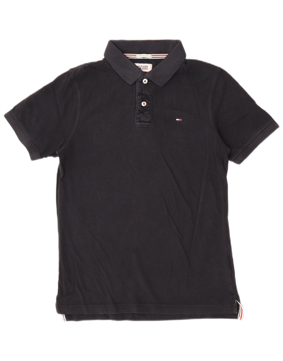 Tommy Hilfiger muška polo majica srednje crne pamučne boje